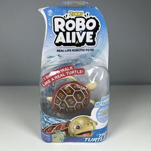 Zuru Robo Alive Real Life Robotic Pet Water Activated Swims Tiny Turtle New
